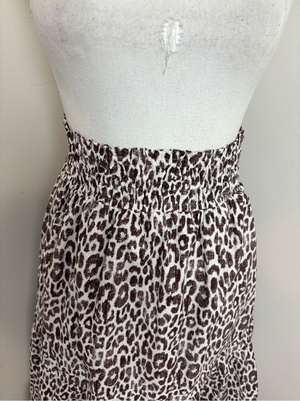 ANTHROPOLOGIE The Somerset Maxi Skirt In Brown Animal Print Size Large NWT - Picture 5 of 11